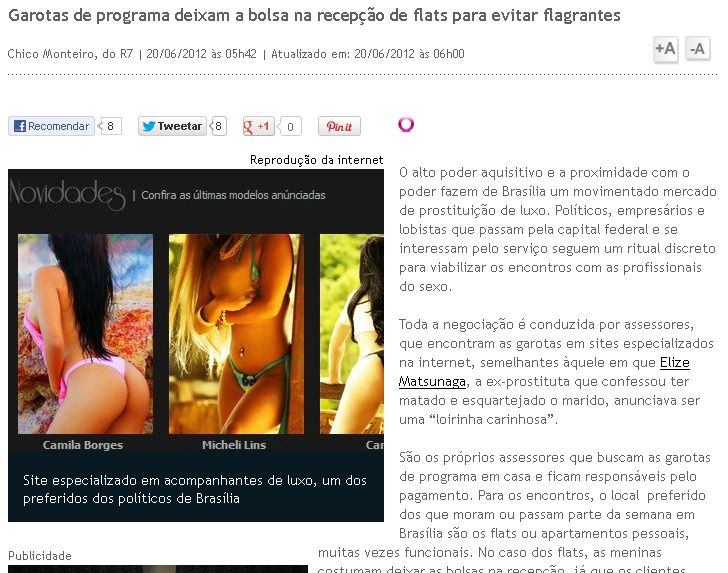 PolÃtico do RN se envolve com garota de Programa
