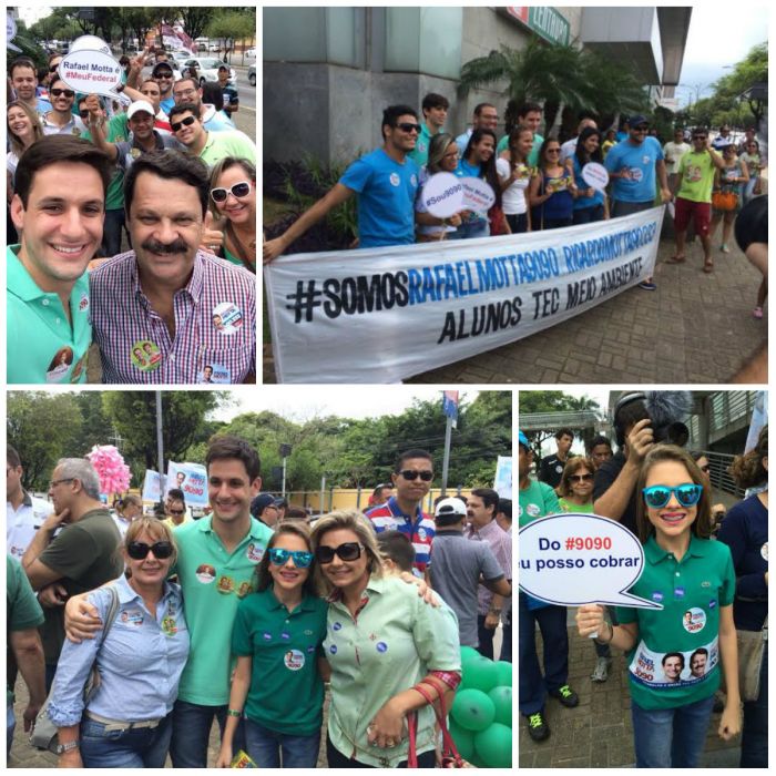 Apoiadores de Rafael e Ricardo Motta participam de #SabadaçodaMudança