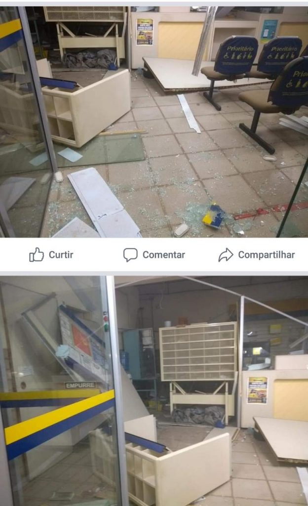 Bandidos explodem agência dos Correios em São Rafael