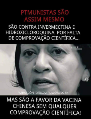 fatima e a vacina Fátima deverá tomar a vacina como exemplo