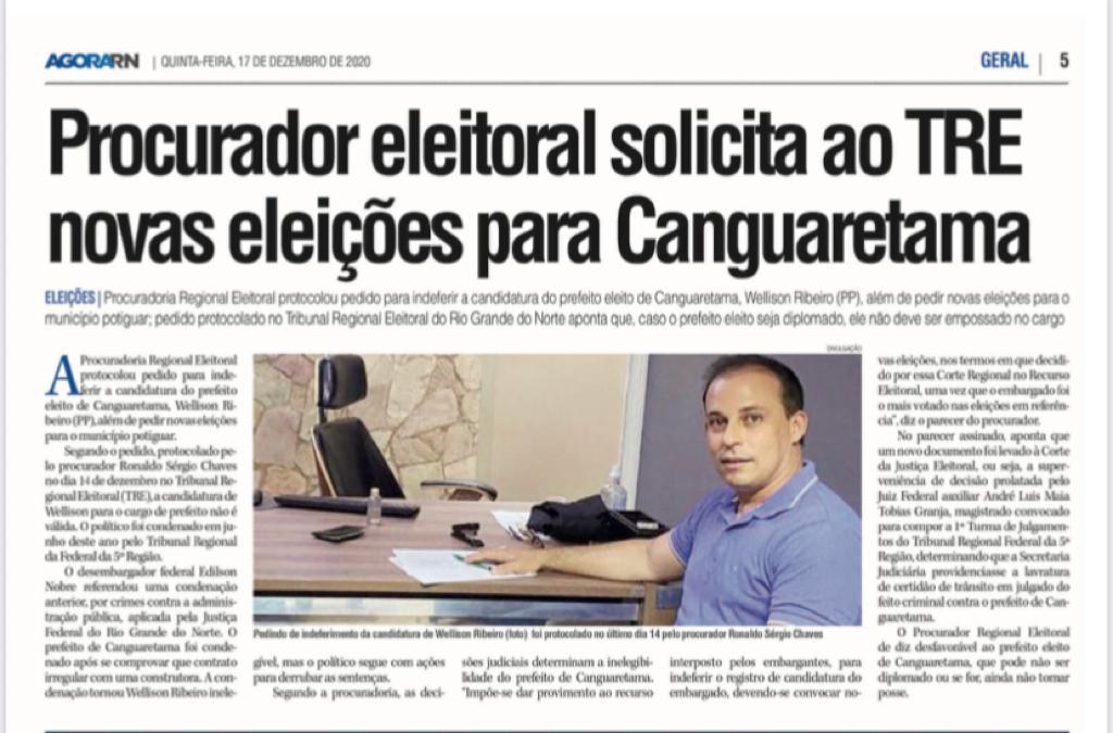 rn canga Novas eleições em Canguaretama (RN) é cada vez mais provável