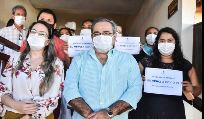7 sairam Sete pacientes do Amazonas recebem alta do Hospital de Campanha de Natal (RN)