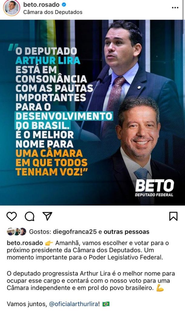 desafia Mesmo cassado, Beto Rosado desafia justiça e diz que vai votar amanhã na eleição da Câmara