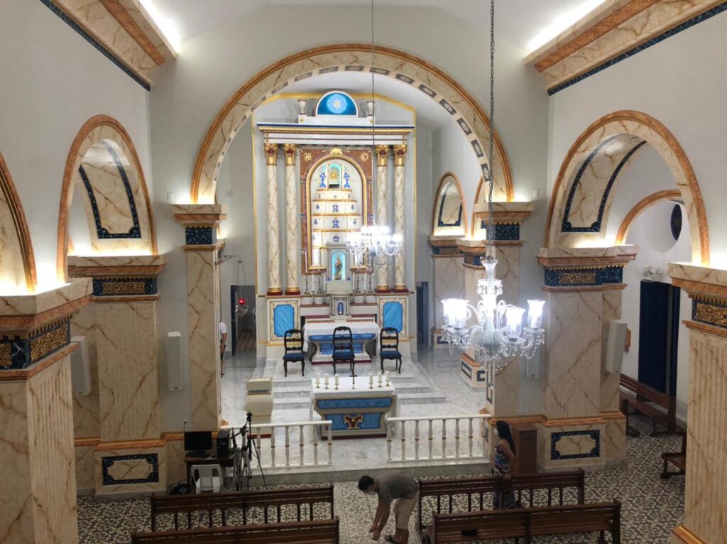 nossa senhora do o Concluída a restauração do altar da Igreja Matriz de Nossa Senhora do Ó, em Serra Negra do Norte (RN)