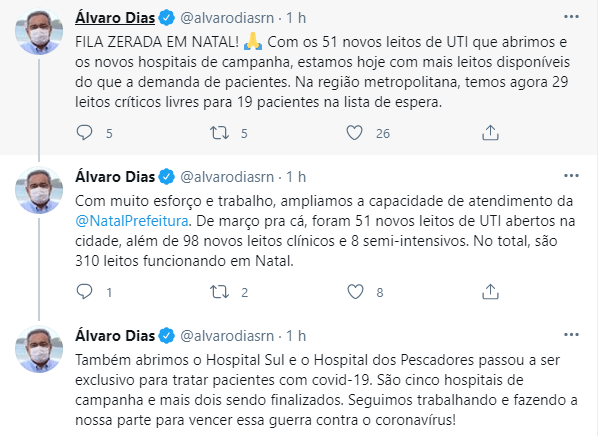 Ãlvaro: fila zerada em Natal (RN)
