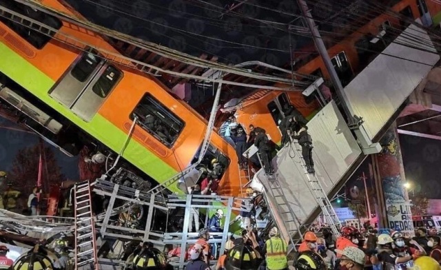 0lzcrklwnnswwr65hfi8ywwyo Trem do metrô da Cidade do México cai em avenida e deixa dezenas de mortos e feridos