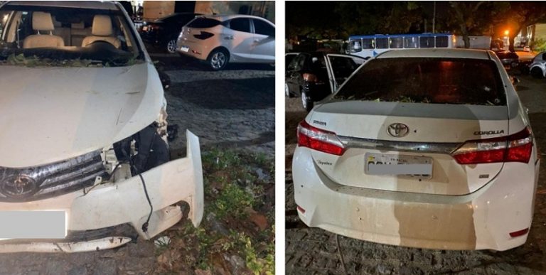 PM recupera veÃculo roubado após perseguição e confronto no bairro Planalto