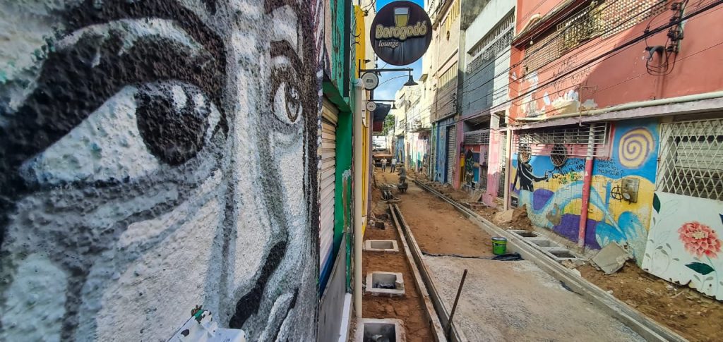 Requalificação do Beco da Lama, em Natal (RN) chega a 80% e previsão de entrega é novembro