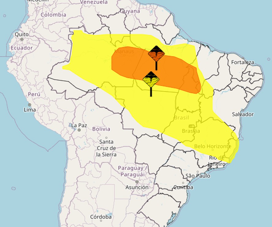 Semana começa com alerta de chuvas fortes pelo paÃs; veja a previsão do tempo