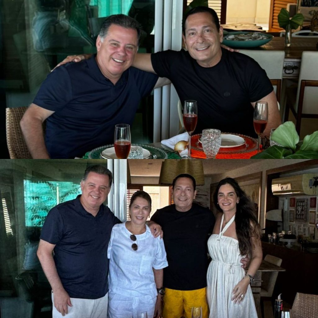 Ezequiel recebe o presidente nacional do PSDB, Marconi Perillo, que fica para prestigiar sua posse