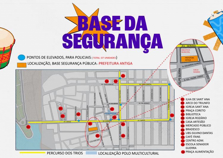 SeguranÃ§a reforÃ§ada no Carnaval de CaicÃ³: Base operacional serÃ¡ instalada na Prefeitura Antiga e contarÃ¡ com plataformas elevadas para monitoramento