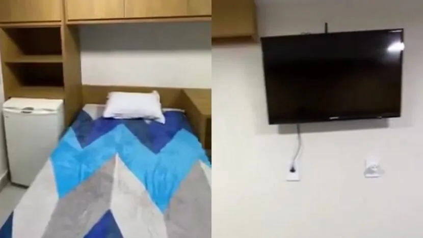 Cela de Bolsonaro em Brasília tem frigobar, TV e ar-condicionado