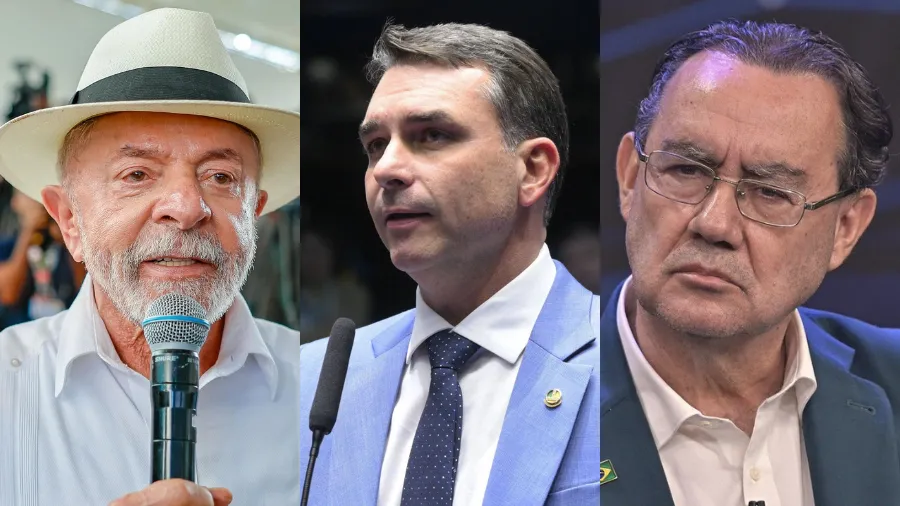 PoderData/Aya: Lula tem 38% no 1º turno; Flávio, 36%; e Cury, 10%