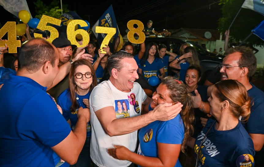 Ezequiel encerra campanha em Currais Novos ao lado de Milena GalvÃ£o