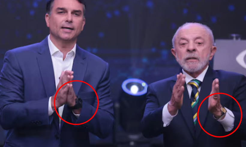 Lula aparece sem relÃ³gio no debate da Globo. Ã que roubaram