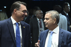 Na carta, Flávio Bolsonaro cita Rogério Marinho para presidência do Senado